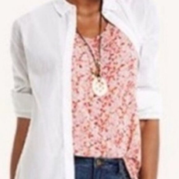 CAbi Bella Lightweight Pink Floral V-neck Layered Tank Top Blouse - Picture 13 of 13